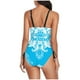 thumbnail image 4 of Traje de baño de una pieza para mujer, conjunto de bikini para mujer, bikini de moda multicolor con estampado de patrón, espalda descubierta, traje de baño de una pieza para mujer, 4 of 6