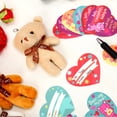 thumbnail image 6 of Adeeing 28 Pack Valentines Day Gift Cards for Kids with Mini Plush Animal Toys Keychain, Valentines Party Favor Classroom Gift Exchange Supplies Bulk Game Prizes, 6 of 8