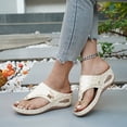 thumbnail image 4 of Dakaela Orthopedic Sandals for Women 2026 Summer Slip on Beach Flip Flops with Arch Support Comfortable Wide Width Platform Wedge Casual Slippers Size 6-10, 4 of 9