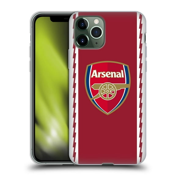 Head Case Designs Officially Licensed Arsenal FC 2022/23 Crest Kit Home Soft Gel Case Compatible with Apple iPhone 11 Pro