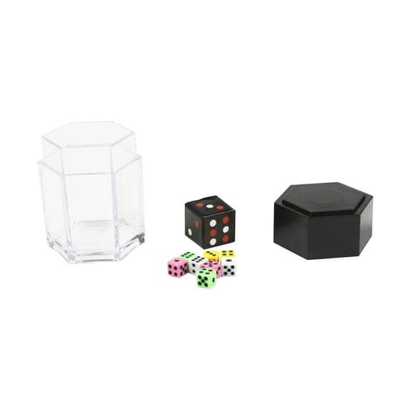 Magic Exploding Dice Trick, 1 to 8 Large Color Changing Dice Illusion, Multi-Color Stage Magic Props for Party Games, Close-up Magic Performance Accessories