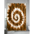 thumbnail image 5 of Abstract Explosion Tie Dye Shower Curtain, Brown White Bathroom Decor Curtains Set with Hooks, Waterproof Fabric Home Accessories， 72 X 72 Inch Long, 5 of 6