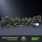 Greenworks 82V 18 (2.7kW Brushless) Prosumer Cordless Chainsaw, 4.0Ah Battery and 8A Dual Port Rapid Charger