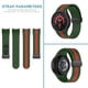 thumbnail image 4 of Correa de reloj para Galaxy Watch5/5 Pro/4/4 Classic () Verde militar Verde Rojo, 4 of 9