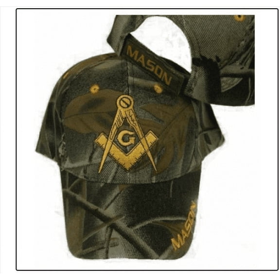 FREEMASON CAMO EMBROIDERED ADJUSTABLE HAT mason masonic lodge camouflage cap A67