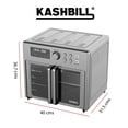 thumbnail image 3 of Kashbill – Horno Eléctrico Con Air Fryer H10 Plateado, Puerta Francesa, Horno Freidora De Aire Para Panadería Y Repostería, Convección Eléctrica, Multifunción, 3 of 9