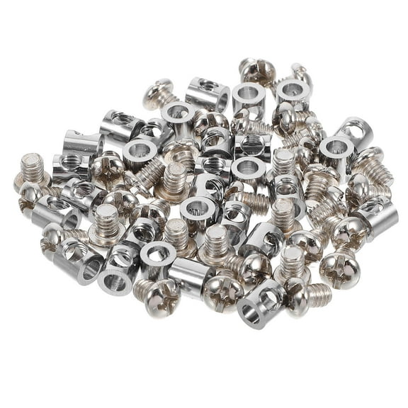 HEANUJJ 30Pcs Weather Resistant Steel Wire Rope Clamps Metal Cable Clips for Efficient Cable Management