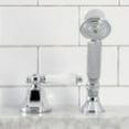 thumbnail image 4 of Kingston Brass KSK4301PLTR Deck Mount Hand Shower with Diverter for Roman Tub Faucet, Polished Chrome, 4 of 5