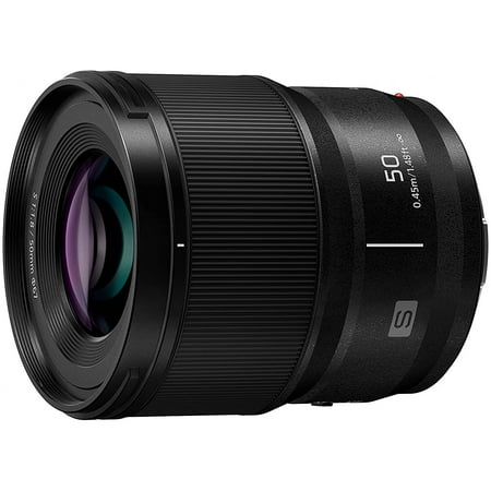Panasonic - LUMIX S Series Camera Lens, 50mm F1.8 L-Mount Lens for Mirrorless Full Frame Digital Cameras, S-S50 - Black