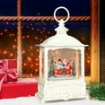 10'' Christmas Decorations Musical Snow Globe Lantern, Lighted Snow