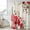 Red, variant on Valentines Love Heart Shower Curtain, Waterproof Shower Curtains for Bathroom, Red Eucalyptus Botanical Retro Washable Fabric Bathtub Curtain Set Bath Decor with 12 Hooks Long 72"x84"