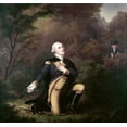 thumbnail image 2 of Weber, Paul 16x15 Black Ornate Wood Framed with Double Matting Museum Art Print Titled - George Washington In Prayer at Valley Forge, 2 of 4