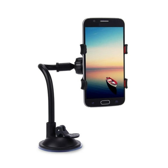GOOHOCHY  360 Degree Mobile Phone Suction Cup Holder Smart for Car Dash Black