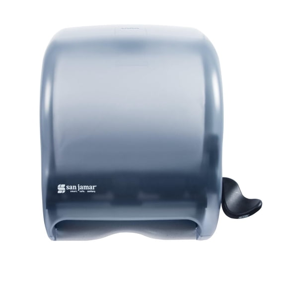 San Jamar Distributeur d'Essuie-tout Classic Element Compatible avec Toutes les Tailles de Cœur avec Levier pour Salle de Bain, Cuisines et Restaurants, Plastique, 8.5 x 12.5