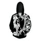 thumbnail image 4 of Sudadera con capucha y estampado de calaveras, cómoda y elegante, nueva, con cremallera, moderna y versátil, para hombre, 4 of 5