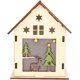 thumbnail image 1 of Decoración navideña, cabaña de madera, linda mini cabaña luminosa, adornos colgantes para árbol de Navidad (ciervo grande), 1 of 4