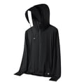 thumbnail image 2 of Men's Casual Fashion Solid Color Full Zip Hoodie Long Sleeve Coat Sweatshirt Breathable Polyester Blend Loose Fit Daily Streetwear Outfits Gift | JASKFLY,Black L, 2 of 5