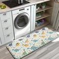 thumbnail image 3 of LightColor Dinosaurs Floral Pattern Kitchen Rug Mat,Kitchen Runner Rugs Non Skid Washable,Decorative Kitchen Floor Mats for Kitchen,Sink,Laundry,17"x47.2", 3 of 7