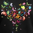 thumbnail image 3 of CafePress - Heart Of Butterflies T Shirt - Women's V-Neck Dark T-Shirt, 3 of 4