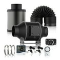 thumbnail image 3 of Quiet EC Motor 4 Inch Inline Duct Fan With Speed Controller Ventilation Exhaust Fan For Hydroponics Growing Indoor Tents ,Fast Wind Speed, 3 of 6