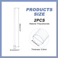 thumbnail image 2 of Uxcell Clear Rigid Tube Plastic Tubing with End Caps, 350mm Length, 12mmx13mm, 2 of 6