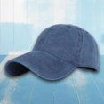 thumbnail image 3 of Gorra de béisbol lavada Gorra de béisbol clásica de Cierre de hebilla ajustable Sombrero Gorra para golf deportiva para : primavera, verano, - Azul Azul Magideal Gorra de béisbol lavada, 3 of 5