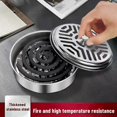 thumbnail image 2 of Mosquito Coils Holder Stainless Steel Mosquito Coil Box With Cover Round Mosquito Coil Tray Easy To Clean Anti-Mosquito Supplies, 2 of 5