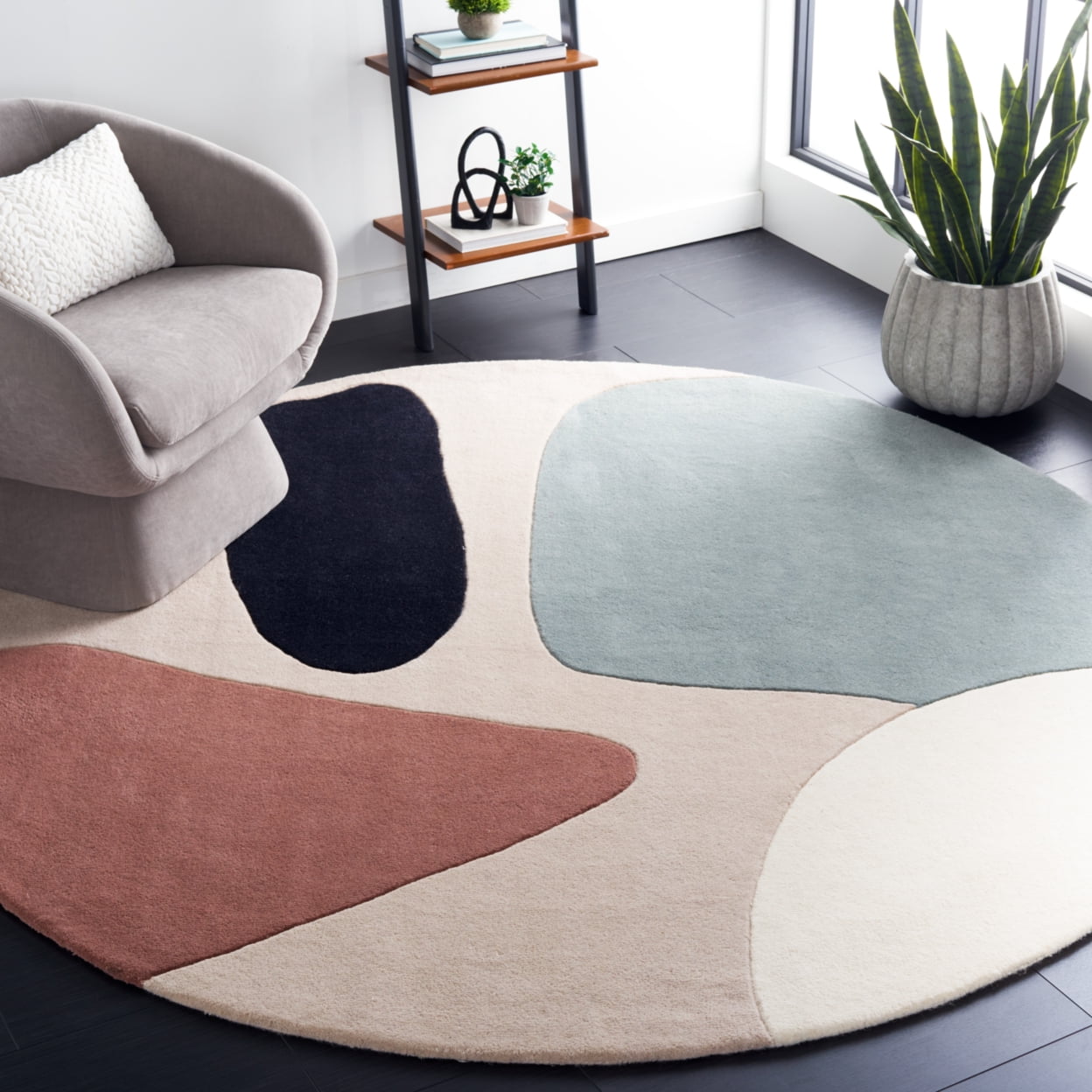 SAFAVIEH Fifth Avenue Deandre Abstract Area Rug, Beige/Black, 8' x 10'