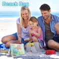 thumbnail image 1 of Bolsa de malla para juguetes para niños, bolsa para recoger conchas de playa, bolsa de malla para guardar juguetes de arena, accesorios de natación para niños y niñas, 1 of 10