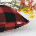 thumbnail image 4 of Unique Bargains Plaid Print Throw Decorative Pillow Covers Farmhouse Pillowcase Pack of 2 Tree 12" x 20", 4 of 6