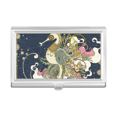 thumbnail image 1 of Flower Japan Hippocampus Ukiyo-e Business Card Holder Case Pocket Box Wallet, 1 of 3