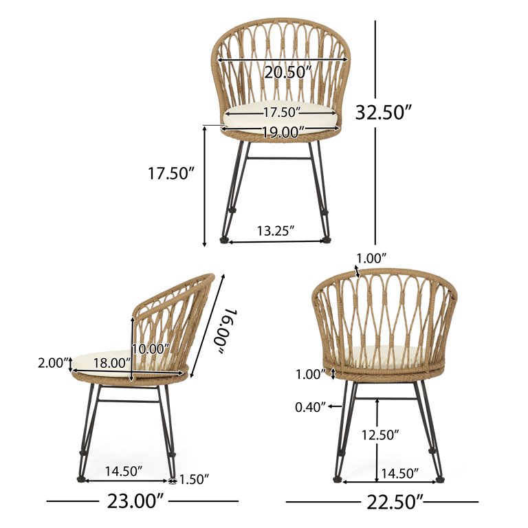 Windsor Dining Chair Cushion (Set of 2)