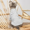 thumbnail image 7 of Barhoo Striped Pet Sweater Fashion Winter Warm Clothes Soft Cotton Knitwear Two-Legged Pullover Coat Costume for Small Dogs Cats Puppy Kitten Chihuahua Apparel Accessories 1 Piece of Clothing, 7 of 7