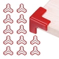 thumbnail image 1 of Uxcell Protecteurs de Coin 12 Pcs Protecteurs de Coin de Table Pare-Chocs de Meubles (en Forme de T, Rouge), 1 of 6