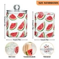 thumbnail image 5 of Yayeee 2 Pack Qtip Holder Bathroom Cotton Swab Canister with Lid Clear Dispenser Set, White Watermelon, 5 of 6