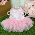 thumbnail image 4 of TaTaai 2Pcs Dog Dress for All Seasons, Small Dogs Girl Skirt Female Puppy Dresses Pet Yorkie Chihuahua Tulle Dress,Birthday Party Lace Costume Tutu Apparel, 4 of 5