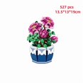 thumbnail image 1 of Orchid Pot Plant Building Blocks Set Bonsai Flower Bouquet MOC Vase Model For Adults, 1 of 10