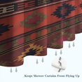 thumbnail image 6 of Boho Multicolor Ethnic Pattern with Geometric Shapes Shower Curtain 72"x84" ,Bathroom Decorative Shower Curtains Set with 12 Hooks,Modern Waterproof Washable Shower Curtain, 6 of 6