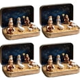 thumbnail image 3 of CuiLiyq Mini Nativity Set of 4, Miniature Nativity Scene Set in Decorative Tin Box, Complete Christmas Manger Display with Figures and Animals, Starry Night Background (D), 3 of 6