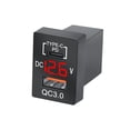 thumbnail image 1 of Adaptador de carga para automóvil Cateissary USB 3.0 Rectangular Rojo, 1 of 6