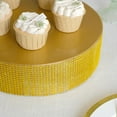 thumbnail image 3 of BalsaCircle 12" Gold Round Metal Pedestal Cake Stand with Rhinestones Party Display Dessert Riser Pedestal, 3 of 8