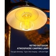 thumbnail image 4 of Soidarity Tienda de lámpara Nueva luz de metal colgante con Lámparas recargables de larga duración Herramienta de iluminación para Estufas de camping Luz calida, 4 of 6