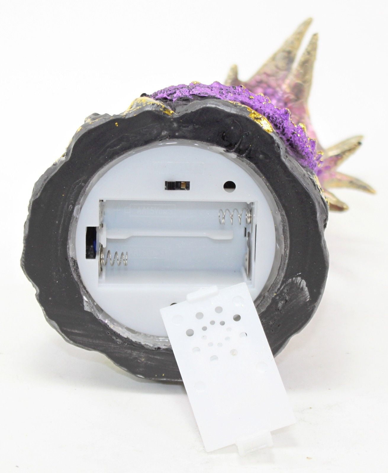 Mythical 7.5" Purple Western Dragon Crystal Color Change Nightstand Desk Light Halloween Medieval Magical Party Home Decor Gifts