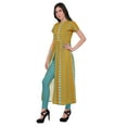 thumbnail image 2 of Moomaya Kurta à Manches Courtes Imprimée pour Femmes, Fente avant, Vêtements d'Été, 2 of 5