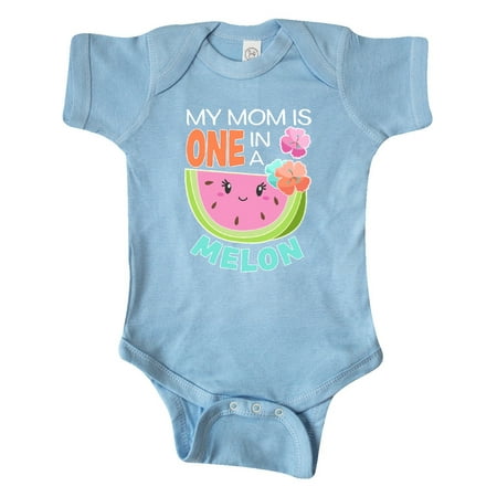 

Inktastic My Mom is One in a Melon Gift Baby Boy or Baby Girl Bodysuit