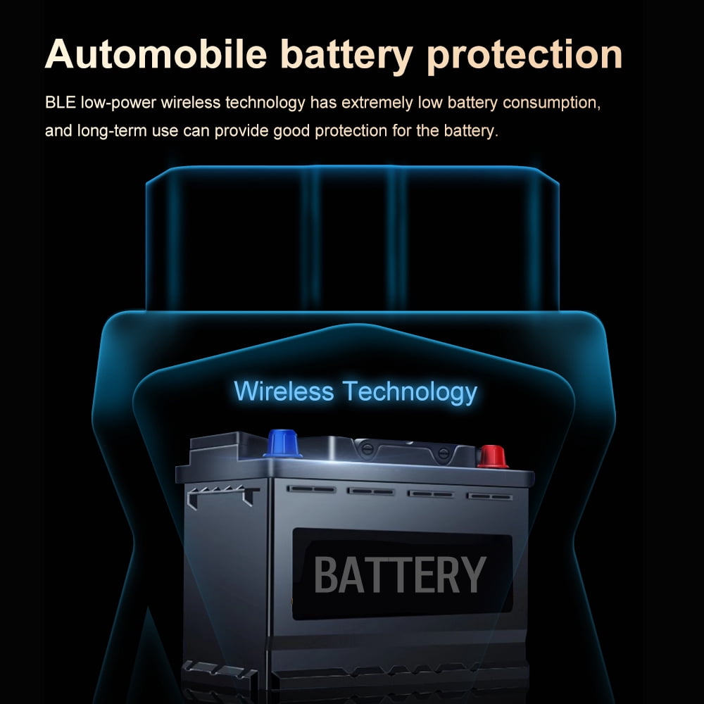 strAumptious  OBD2 Scanner Diagnostic Tool for iOS and Compatible Connectivity, Code Reader for and Scan Tool APP After 1996
