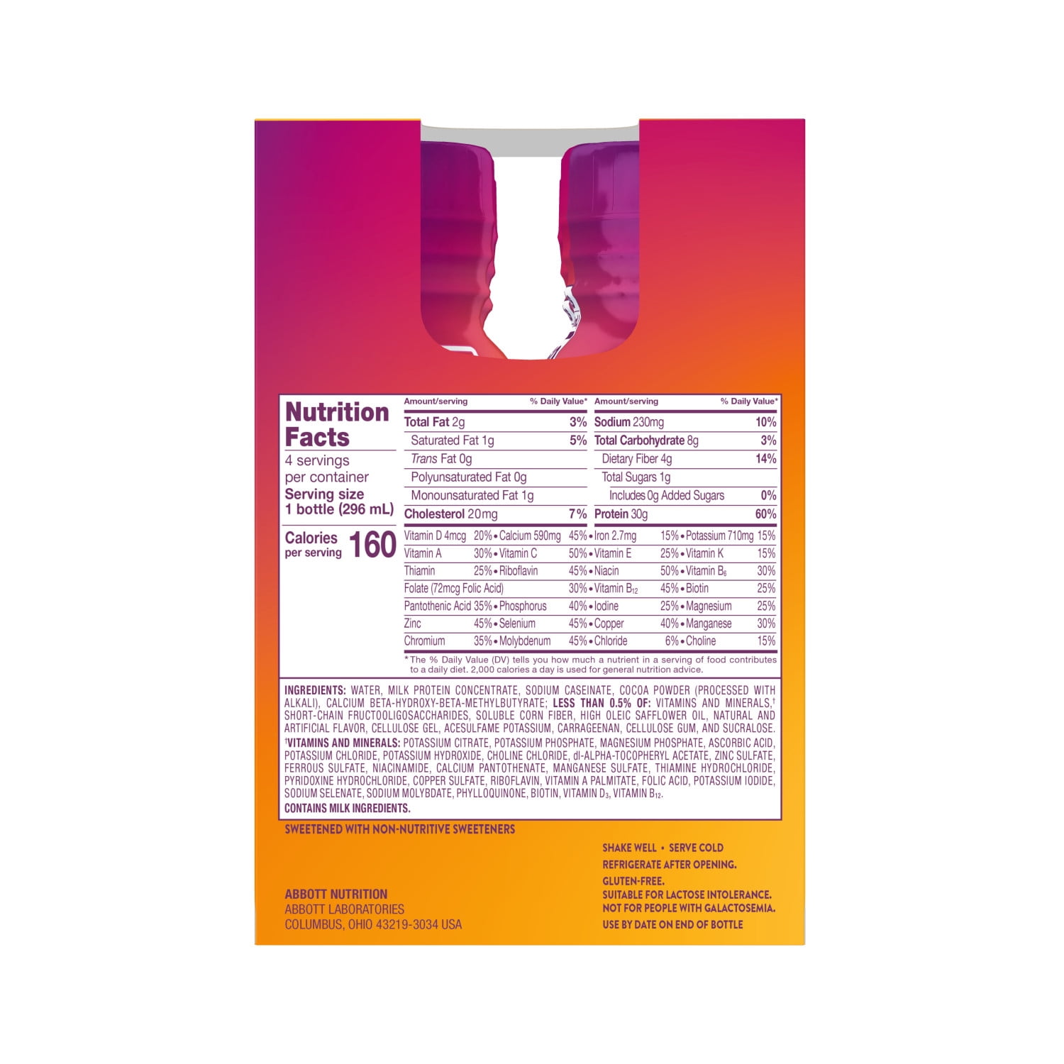 PROTALITY Advance Nutrition Shake, Silky Chocolate, 10-fl-oz Bottles, Pack of 4