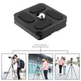 thumbnail image 4 of Cateissary Placa de liberación adaptador de rótula de bola de trípode para cámara soporte de cámara de aleación Universal de rosca de 1/4 Accesorios de cámara y óptica, 4 of 6
