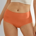 thumbnail image 2 of Daznico Womens Underwear - Women's Comfort Solid Color Leak Proof Menstrual Underwear - Panties for Women,Color:Orange,Size:XL, 2 of 3