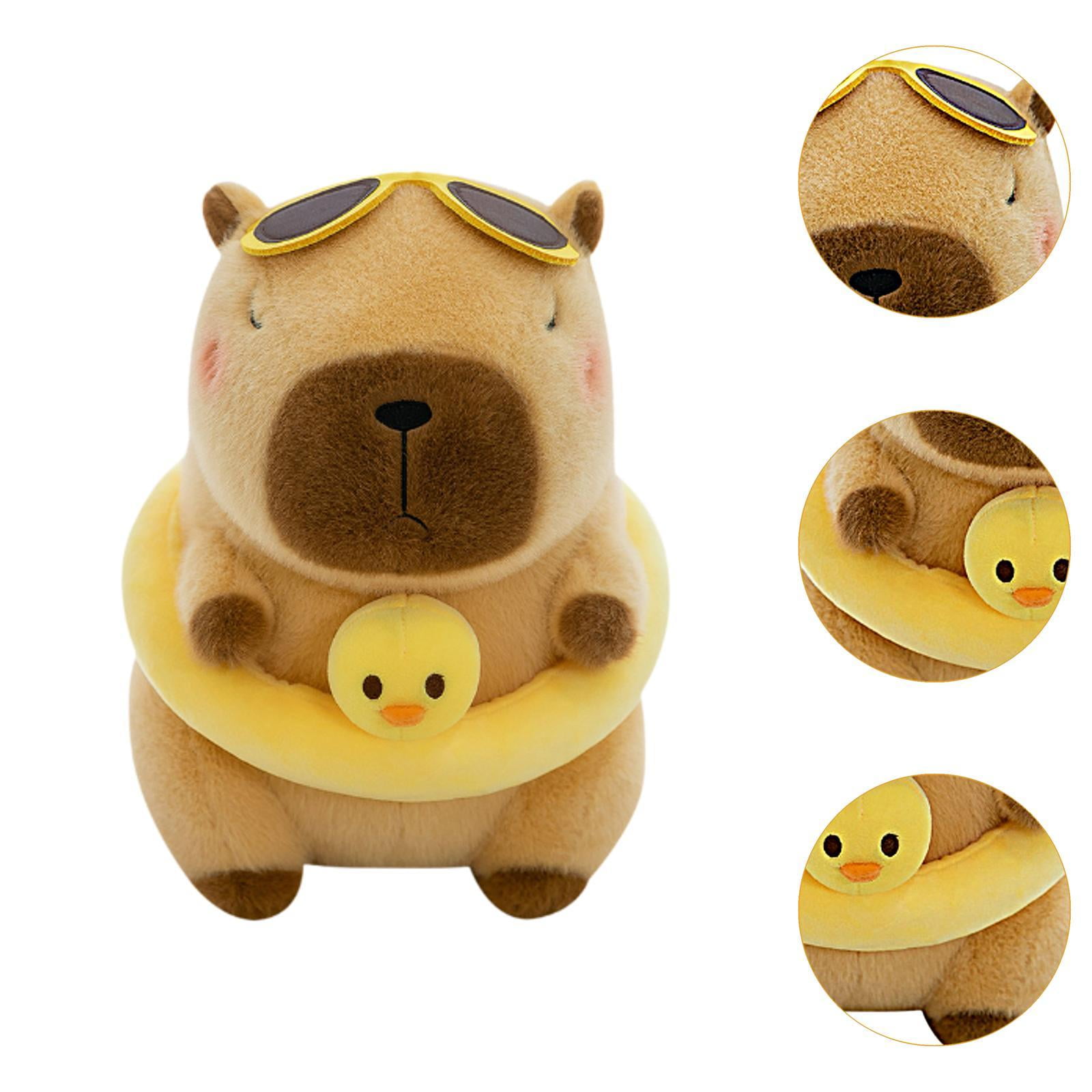 STARTIST Soft Capybara Plush Toy Simulation Cute Plush Capybara Doll Car Decorative Capybara Plush Doll Hugging Gifts for Girls Adults Brown 23cm